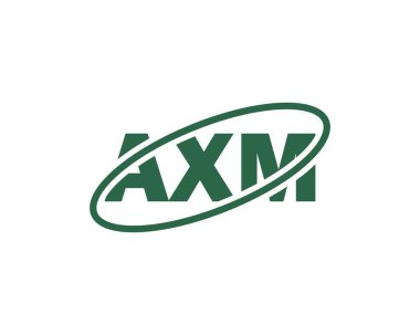 AXM logo tasarım vektör şablonu. AXM