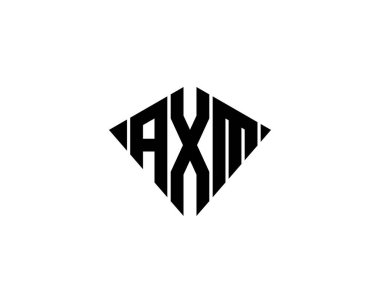 AXM logo tasarım vektör şablonu. AXM