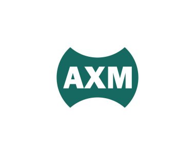 AXM logo tasarım vektör şablonu. AXM