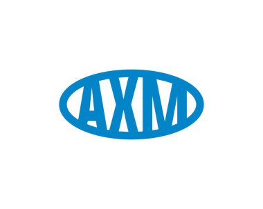 AXM logo tasarım vektör şablonu. AXM