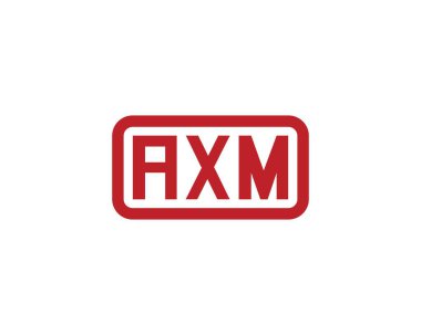 AXM logo tasarım vektör şablonu. AXM