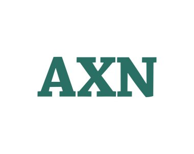 AXN logo tasarım vektör şablonu. AXN