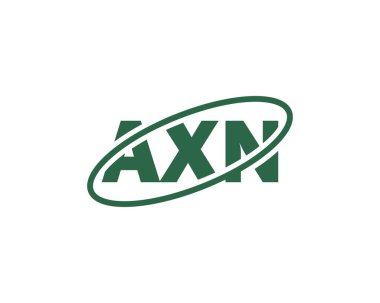AXN logo tasarım vektör şablonu. AXN