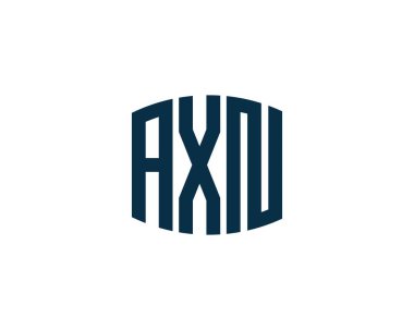 AXN logo tasarım vektör şablonu. AXN