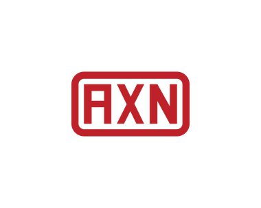 AXN logo tasarım vektör şablonu. AXN