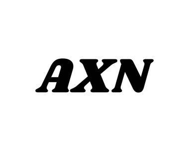 AXN logo tasarım vektör şablonu. AXN