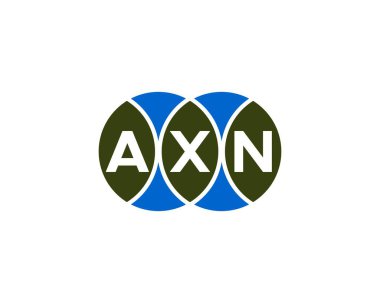 AXN logo tasarım vektör şablonu. AXN
