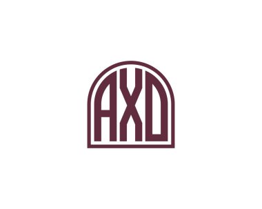 AXO logo tasarım vektör şablonu. AXO