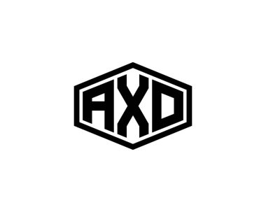 AXO logo tasarım vektör şablonu. AXO