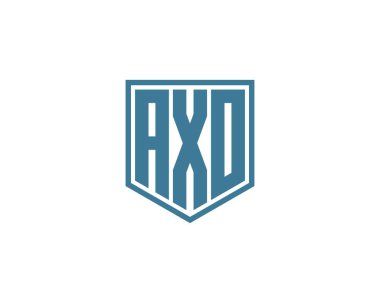 AXO logo tasarım vektör şablonu. AXO