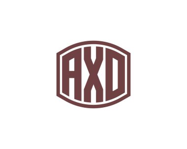AXO logo tasarım vektör şablonu. AXO