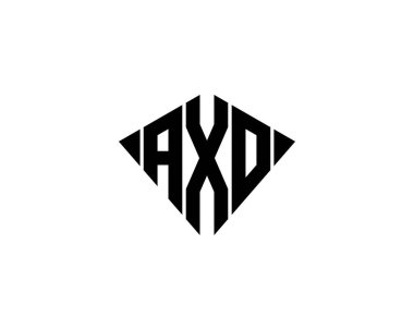 AXO logo tasarım vektör şablonu. AXO