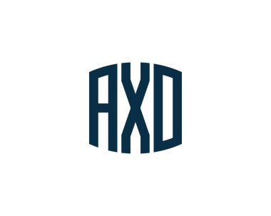 AXO logo tasarım vektör şablonu. AXO
