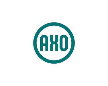 AXO logo tasarım vektör şablonu. AXO
