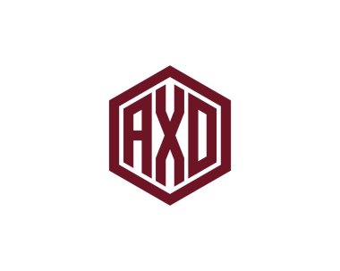 AXO logo tasarım vektör şablonu. AXO