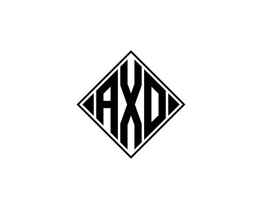 AXO logo tasarım vektör şablonu. AXO