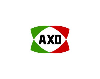 AXO logo tasarım vektör şablonu. AXO