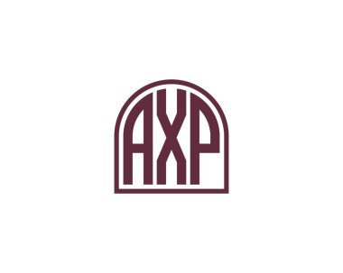 AXP logo tasarım vektör şablonu. AXP