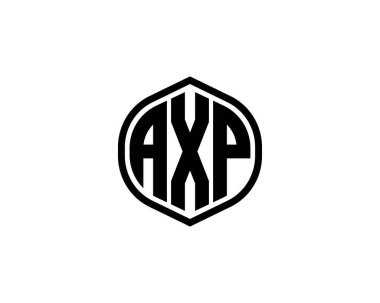 AXP logo tasarım vektör şablonu. AXP