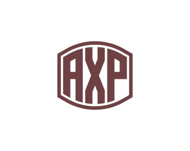 AXP logo tasarım vektör şablonu. AXP