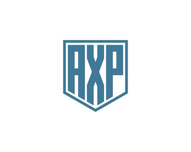 AXP logo tasarım vektör şablonu. AXP