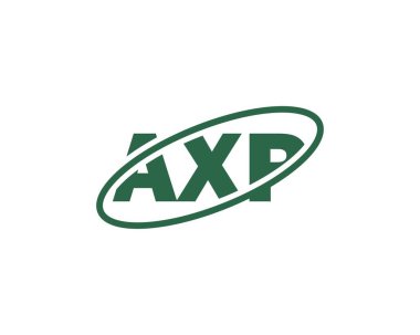 AXP logo tasarım vektör şablonu. AXP