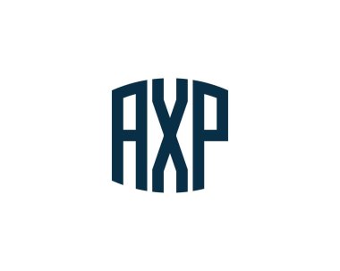 AXP logo tasarım vektör şablonu. AXP