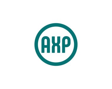 AXP logo tasarım vektör şablonu. AXP