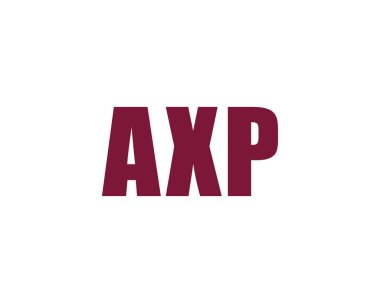AXP logo tasarım vektör şablonu. AXP