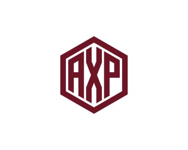 AXP logo tasarım vektör şablonu. AXP