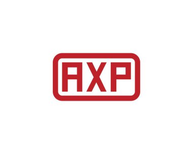 AXP logo tasarım vektör şablonu. AXP