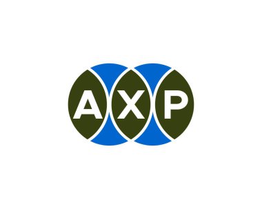 AXP logo tasarım vektör şablonu. AXP