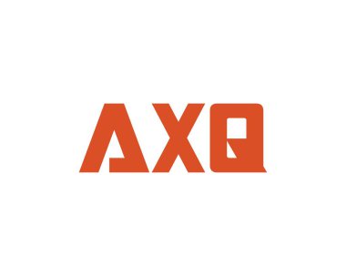 AXQ logo tasarım vektör şablonu. AXQ