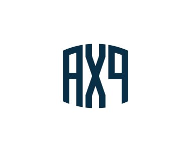 AXQ logo tasarım vektör şablonu. AXQ