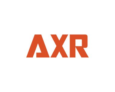 AXR logo tasarım vektör şablonu. AXR