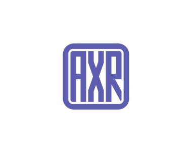 AXR logo tasarım vektör şablonu. AXR