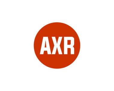 AXR logo tasarım vektör şablonu. AXR