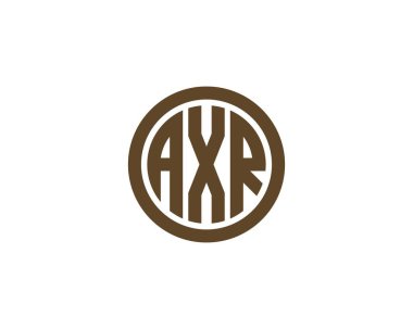 AXR logo tasarım vektör şablonu. AXR