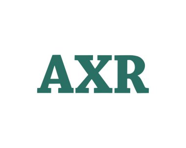 AXR logo tasarım vektör şablonu. AXR