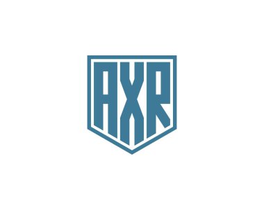 AXR logo tasarım vektör şablonu. AXR