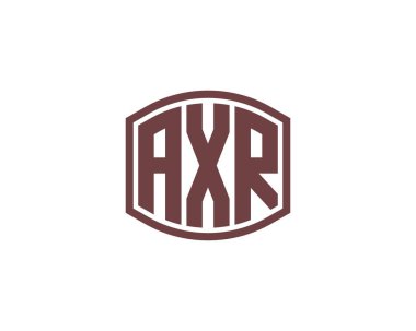 AXR logo tasarım vektör şablonu. AXR