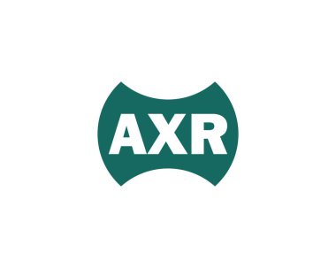 AXR logo tasarım vektör şablonu. AXR