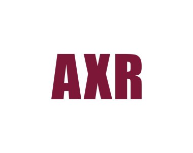 AXR logo tasarım vektör şablonu. AXR
