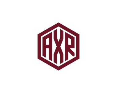 AXR logo tasarım vektör şablonu. AXR