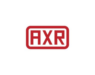 AXR logo tasarım vektör şablonu. AXR