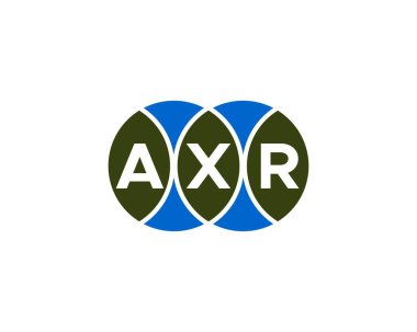 AXR logo tasarım vektör şablonu. AXR