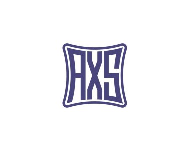 AXS logo tasarım vektör şablonu. AXS