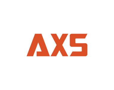 AXS logo tasarım vektör şablonu. AXS
