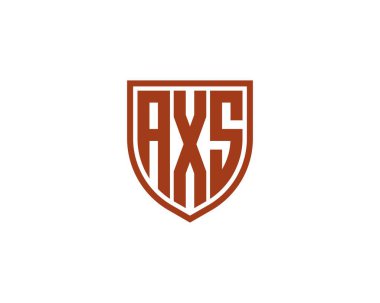 AXS logo tasarım vektör şablonu. AXS