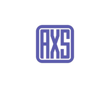 AXS logo tasarım vektör şablonu. AXS